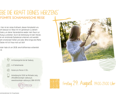 Geführte Schamanische Reise mit Michaela Lang, Kinesiologin Salzburg